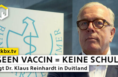 Geen Vaccin = Keine Schule zegt Dr. Klaus Reinhardt in Duitsland