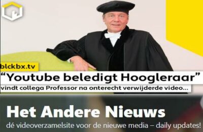 “Youtube beledigt Hoogleraar”, vindt collega Professor na verwijderde video…