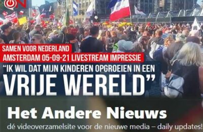 “Ik wil dat mijn kinderen opgroeien in vrije wereld” – A’dam demo ‘Samen voor NL’