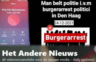 Man belt politie i.v.m. burgerarrest politici in Den Haag
