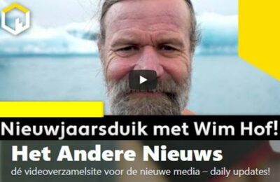 Nieuwjaarsduik met Wim Hof alias The Iceman