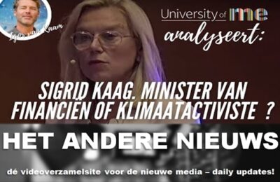Sigrid Kaag. Minister van Financiën of Klimaatactiviste?