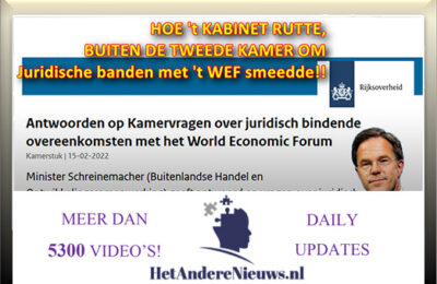 WantToKnow – Kabinet Rutte: ‘Bevestiging juridische afspraken met WEF’