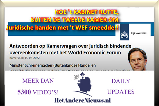 WantToKnow – Kabinet Rutte: ‘Bevestiging juridische afspraken met WEF ...